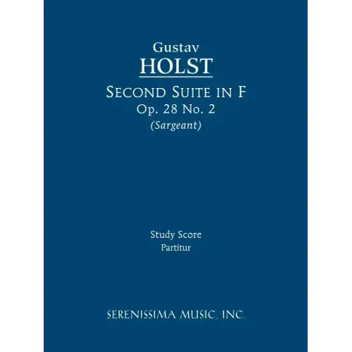Second Suite in F, Op.28 No.2: Study score
