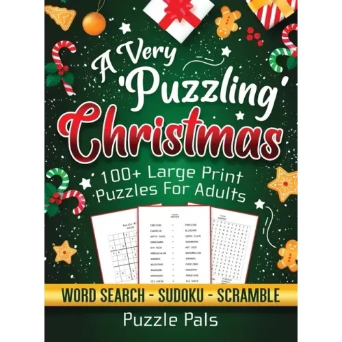 A Very Puzzling Christmas: 100+ Large Print Puzzles For Adults