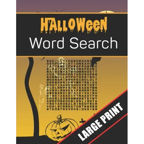 Halloween Word Search Large Print: 96 Word Search Activities for Everyone (Holiday Word Search)