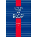 How to Write an Executive Summary