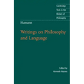 Hamann: Writings on Philosophy and Language