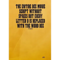 The Entire Bee Movie Script Without Spaces But Every Letter B Is Replaced With The Word Bee