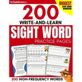 200 Write-and-Learn Sight Word Practice Pages: Learn the Top 200 High-Frequency Words Essential to Reading and Writing Success (Sight Word Books)
