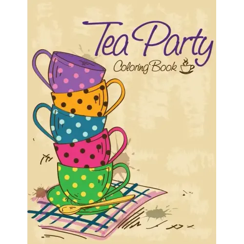 Tea Party Coloring Book