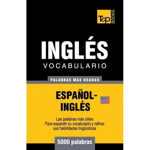 Vocabulario español-inglés americano - 5000 palabras más usadas