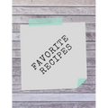 Favorite Recipes: Deluxe Recipe Binder