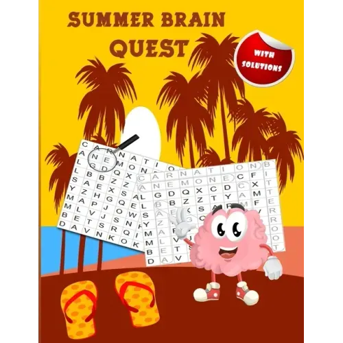 Summer Brain Quest: amazing wordsearch puzzle books ( with solutions )