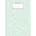 Marble Notebook A4: Mint Green College Ruled Journal