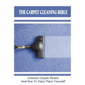The Carpet Cleaning Bible: Common Carpet Stains And How To Clean Them Yourself: How To Clean Carpet