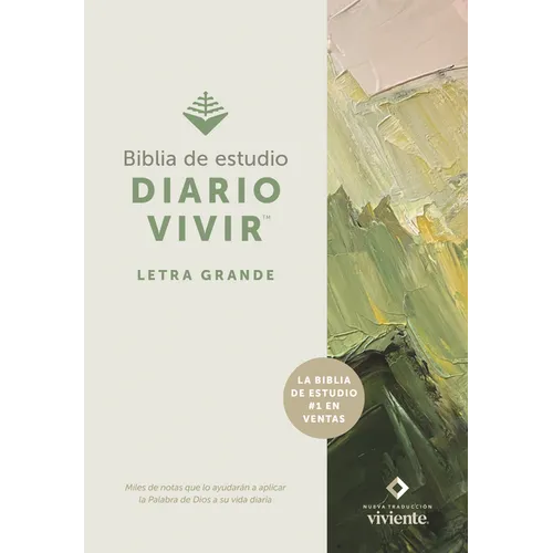 Biblia de Estudio del Diario Vivir Ntv, Letra Grande (Tapa Dura, Letra Roja)