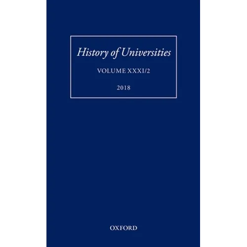 History of Universities: Volume XXXI / 2