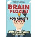 Brain Puzzles for Adults: Area Division Puzzles - 200 Brain Puzzles with Answers