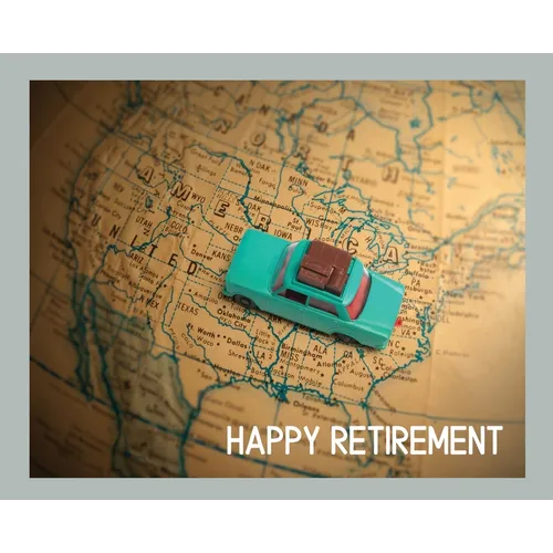 Happy Retirement Guest Book ( Landscape Hardcover ): Guest book for retirement, message book, memory book, keepsake, landscape, retirement book to sig
