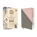 NIV Application Bible, Large Print, Leathersoft, Pink/Gray, Red Letter, Comfort Print: Bringing the Ancient Message of the Bible Into Your World