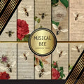 Scrapbook Paper: Musical Bees: Double Sided Craft Paper For Card Making, Origami & DIY Projects Decorative Scrapbooking Paper