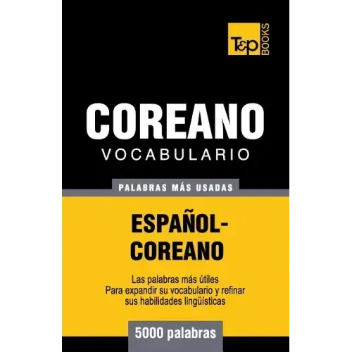 Vocabulario Español-Coreano - 5000 palabras más usadas