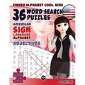 36 Word Search Puzzles with The American Sign Language Alphabet: Cool Kids Volume 01: Adjectives