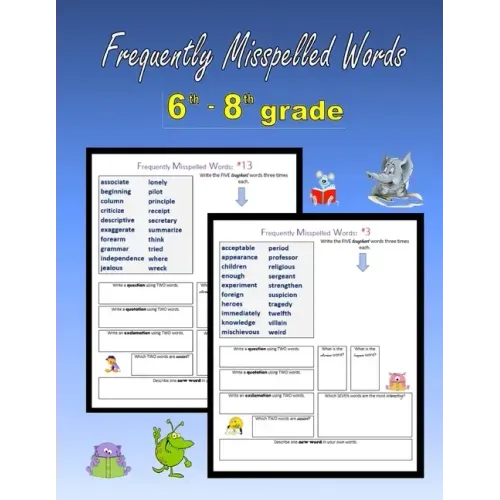 Frequently Misspelled Words (6th grade - 8th grade)