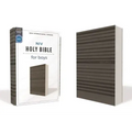 Niv, Holy Bible for Boys, Soft Touch Edition, Leathersoft, Gray, Comfort Print