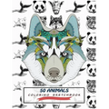 50 Animals Coloring Sketchbook: Color And Draw 50 Animals Including Pets, Birds, Farm Animals, Wildlife Animals, Sea Animals, Mammals and Insects - Pe