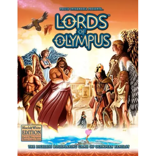 Lords of Olympus (B&W): The Diceless Roleplaying Game of Olympian Fantasy