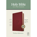 NLT Thinline Reference Bible, Filament Enabled Edition (Red Letter, Leatherlike, Berry, Indexed)