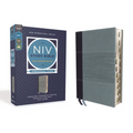 NIV Study Bible, Fully Revised Edition, Personal Size, Leathersoft, Navy/Blue, Red Letter, Thumb Indexed, Comfort Print