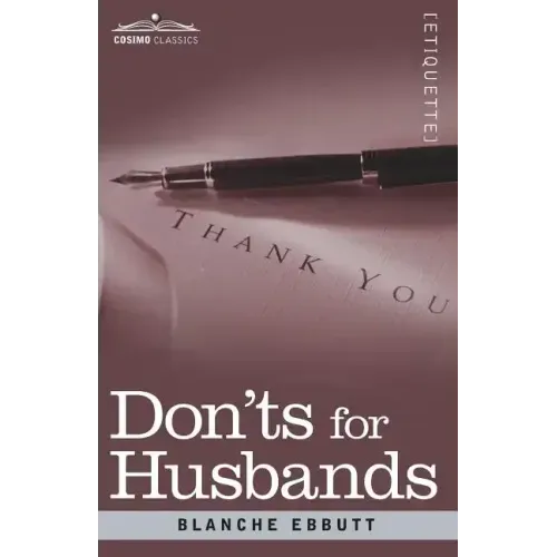 Don'ts for Husbands