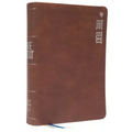 The Text Bible: Uncover the Message Between God, Humanity, and You (Net, Brown Leathersoft, Comfort Print)
