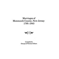 Marriages of Monmouth County, New Jersey, 1795-1843
