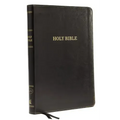 KJV, Thinline Bible, Large Print, Imitation Leather, Black, Indexed, Red Letter Edition