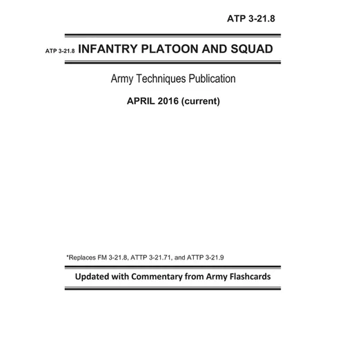 ATP 3-21.8 - Infantry Platoon and Squad - Army Techniques Publication - April 2016 (current) - Replaces FM 3-21.8, ATTP 3-21.71, and ATTP 3-21.9 - Upd