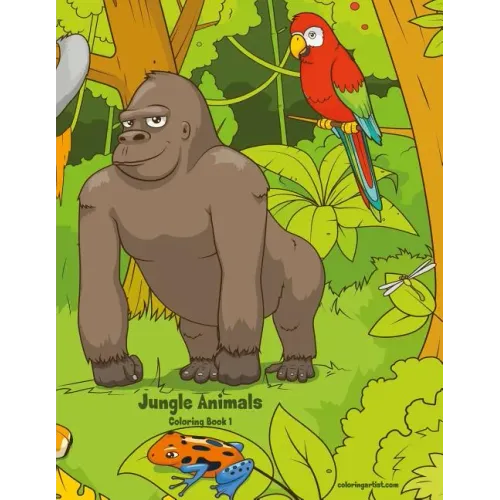 Jungle Animals Coloring Book 1