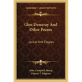 Glen Desseray and Other Poems: Lyrical and Elegiac