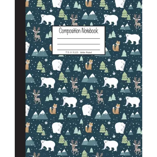 Composition Notebook: 7.5x9.25, Wide Ruled