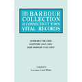 Barbour Collection of Connecticut Town Vital Records. Volume 9: Durham 1708-1852, Eastford 1847-1851, East Haddam 1743-1857