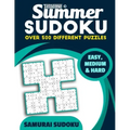 Summer Sudoku: Samurai Sudoku: Easy, Medium and Hard - Over 500 Puzzles