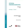 Studia Heideggeriana Vol. V: Heidegger - Husserl