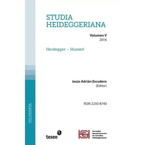 Studia Heideggeriana Vol. V: Heidegger - Husserl