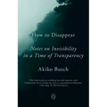 How to Disappear: Notes on Invisibility in a Time of Transparency