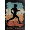 Retro Runner: Funky 365 days runners log book to track your day-by-day training progresses