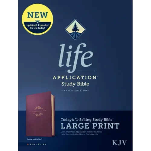 KJV Life Application Study Bible, Third Edition, Large Print (Leatherlike, Purple, Red Letter)