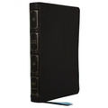 Nkjv, Large Print Thinline Reference Bible, Blue Letter, MacLaren Series, Leathersoft, Black, Comfort Print: Holy Bible, New King James Version