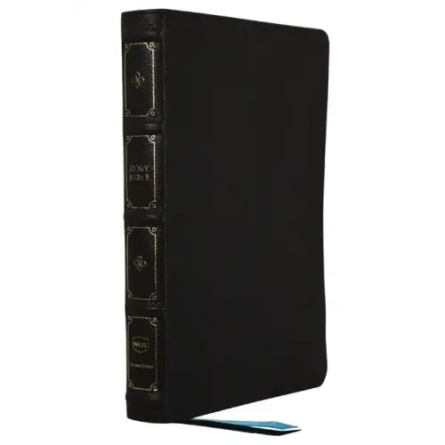 Nkjv, Large Print Thinline Reference Bible, Blue Letter, MacLaren Series, Leathersoft, Black, Comfort Print: Holy Bible, New King James Version
