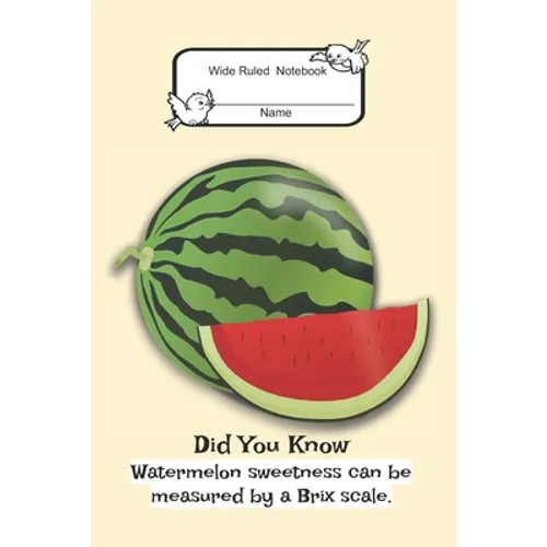 Composition Book: Wide Rule- Watermelon