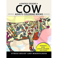 Cow Adults Coloring Books: Stress-relief Coloring Book For Grown-ups