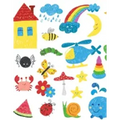 Story paper: for writing and drawing, colourful illustration cover