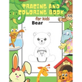Tracing and Coloring Book for Kids: Let Your Kids Practice Drawing 36 Cute Animals and Have Fun While Learning. Your Kids Will Get to know the Names o