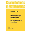 Riemannian Manifolds: An Introduction to Curvature