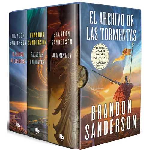 Estuche Archivo de Las Tormentas / The Stormlight Archive Boxed Set: (The Way of Kings, Words of Radiance, Oathbringer)